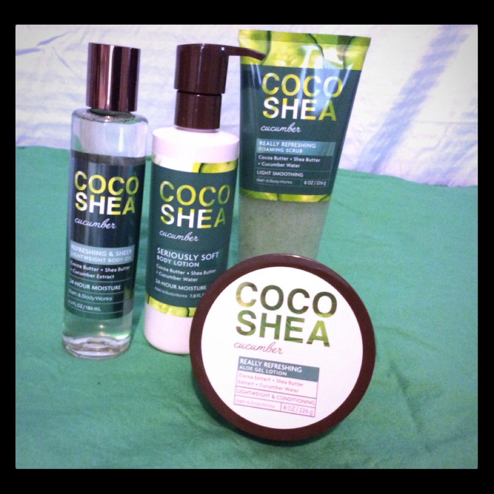 Bath & Body Works Cucumber Shea Set